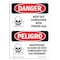 Signmission Safety Sign, OSHA Danger, 14" Height, Keep Out Fumigating Poison Gas Bilingual Spanish OS-DS-D-1014-VS-1401 - alternate 1